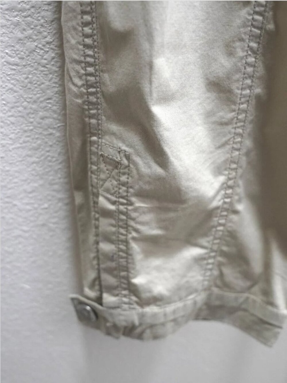 Chico's Tan Crop Utility Pants size 0.5 - Picture 6 of 8